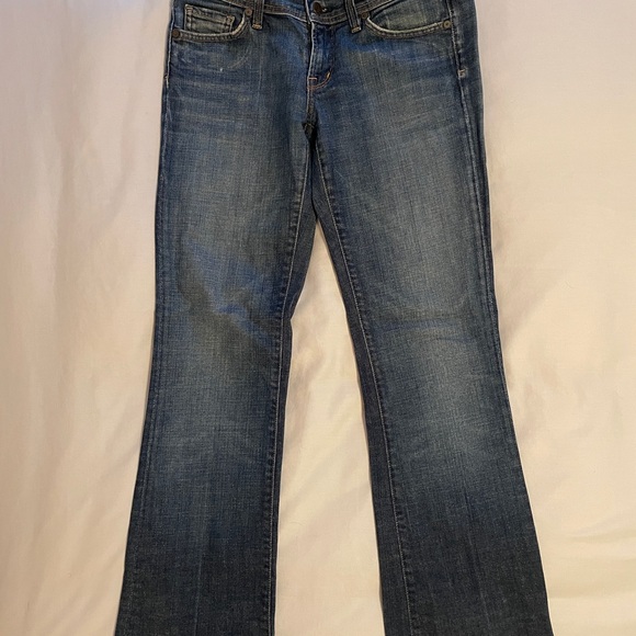 Citizens Of Humanity Blue Boot Cut Jeans - Picture 1 of 9